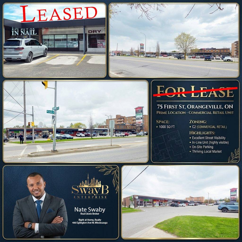 For Lease: 75 First St, Orangeville ON