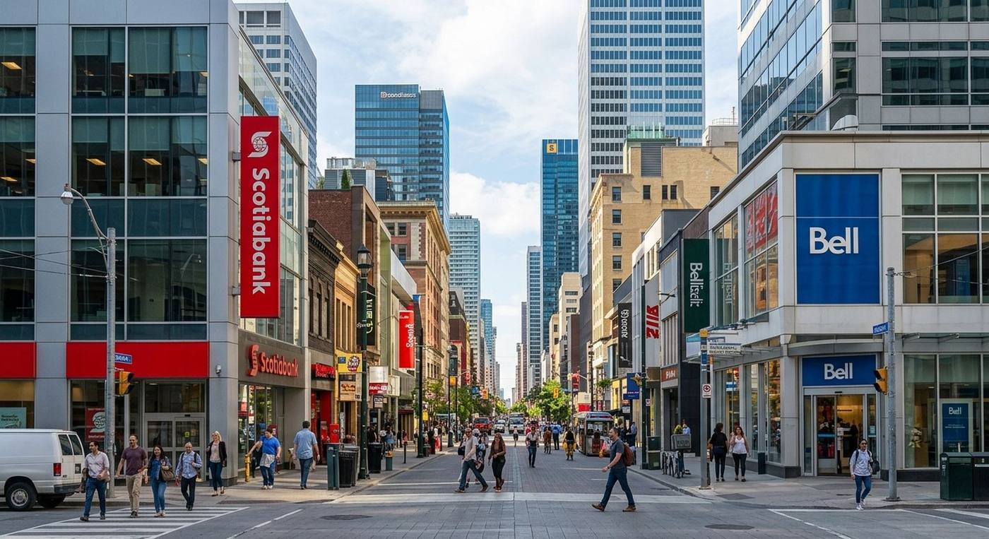 Downtown commercial street