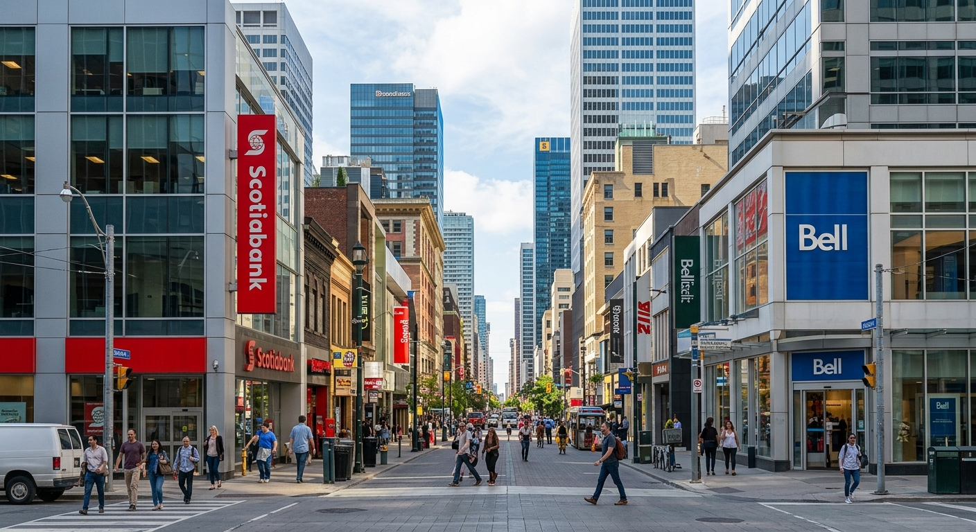Downtown commercial street